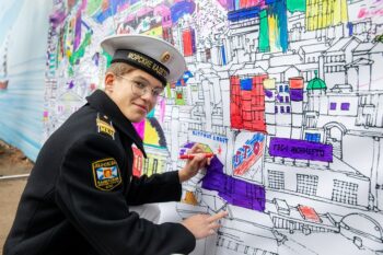 Более 1500 столичных школьников приняли участие в празднике, посвященном 875-летию Москвы