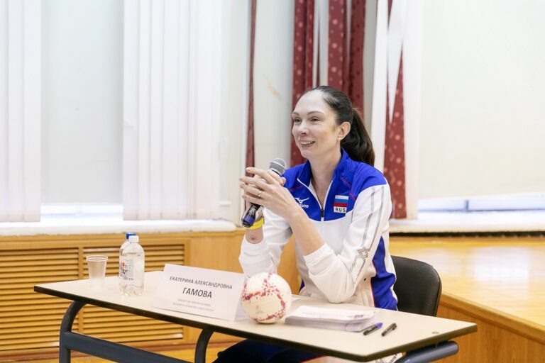 Посол школьного спорта Екатерина Гамова провела мастер-класс для столичных школьников